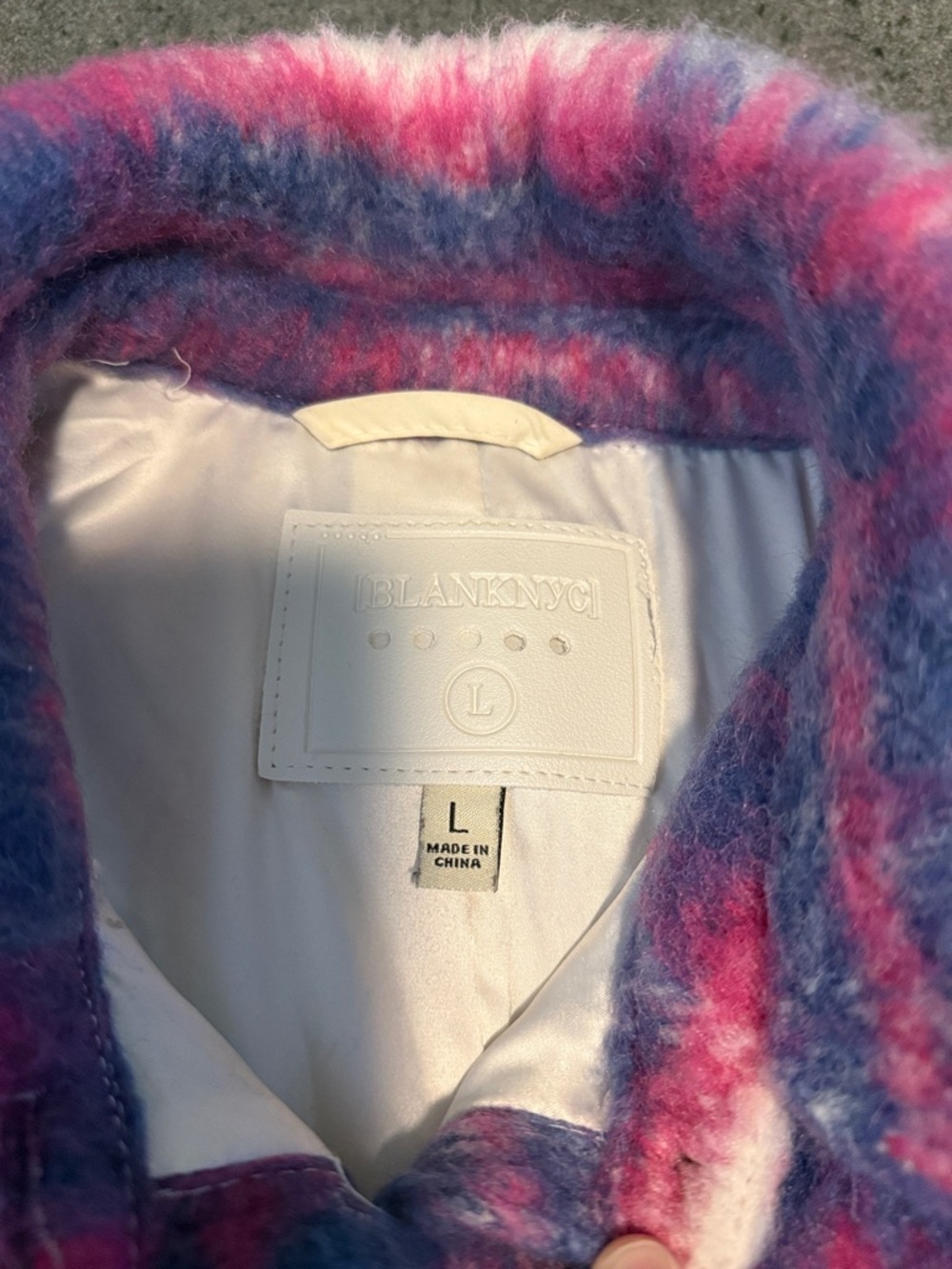 Blank NYC plaid shacket, L - Picture 9 of 13